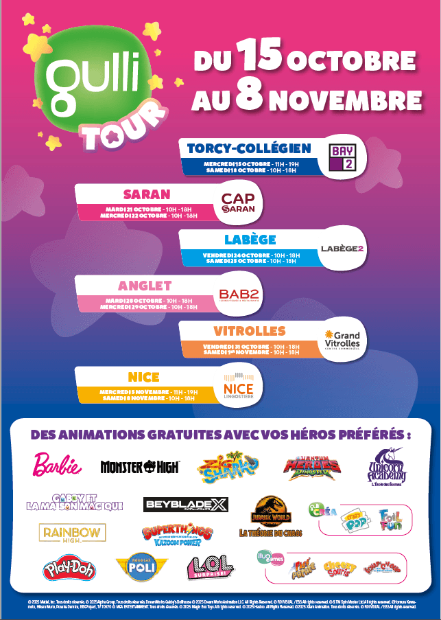 GULLI TOUR D’AUTOMNE 2025 : UN RENDEZ-VOUS FAMILIAL INCONTOURNABLE !