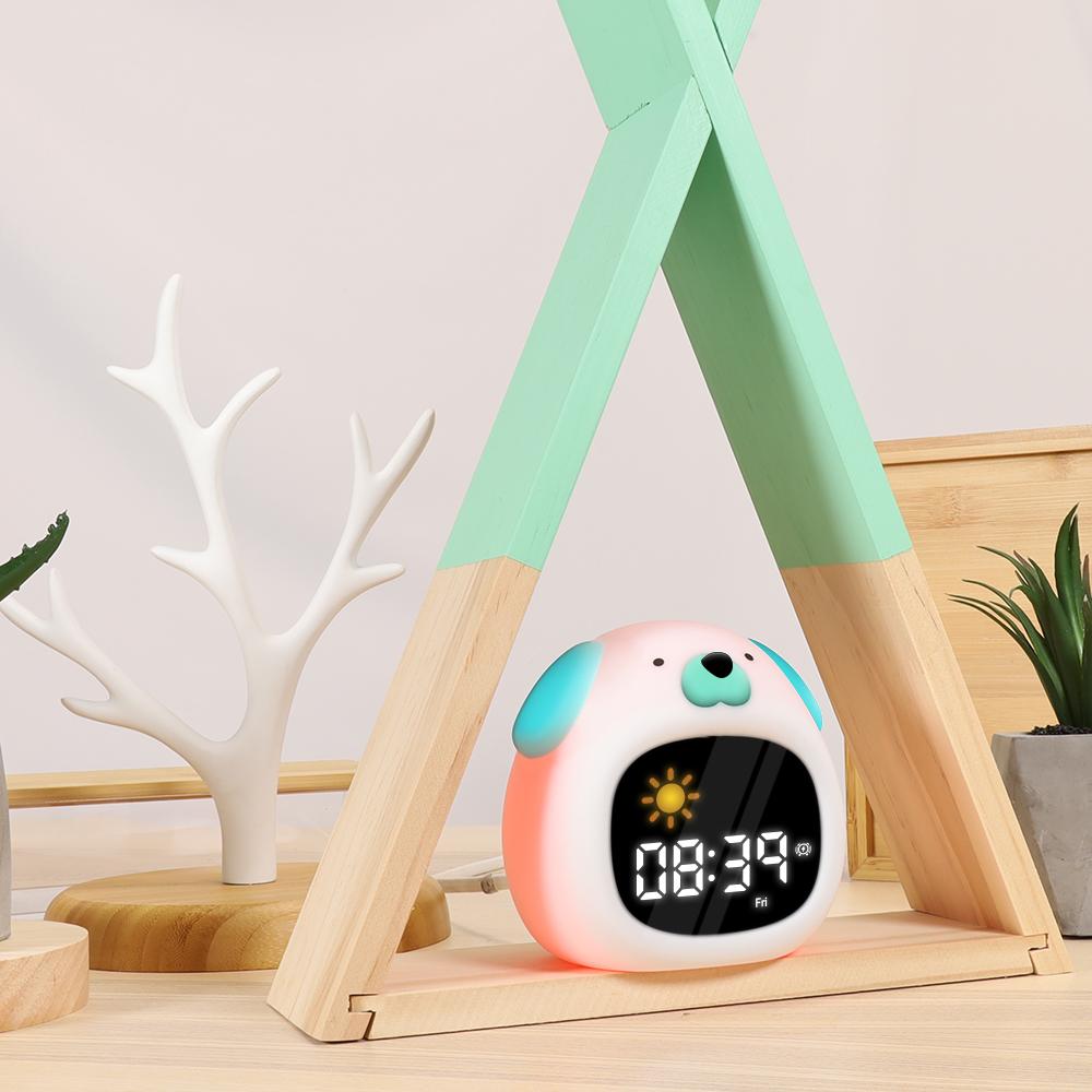 Réveil éducatif et veilleuse Loky